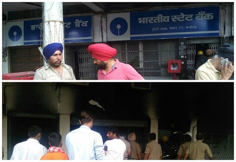 ਚੰਡੀਗੜ੍ਹ ਦੇ SBI ਬੈਂਕ 'ਚ ਅੱਗ