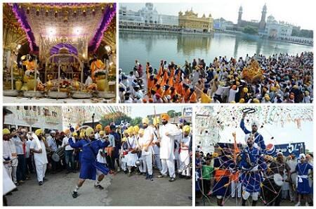  ਸੰਗਤਾਂ ਸ਼ਰਧਾ ਨਾਲ ਮਨਾ ਰਹੀਆਂ ਸ਼੍ਰੀ ਗੁਰੂ ਗ੍ਰੰਥ ਸਾਹਿਬ ਜੀ ਦਾ ਪਹਿਲਾ ਪ੍ਰਕਾਸ਼ ਪੁਰਬ