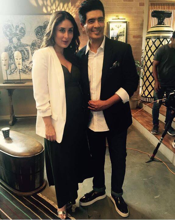 ਕਰੀਨਾ ਨੇ ਬਲੈਕ ਗਾਉਨ ਪਾਇਆ ਸੀ ਜਿਸ ਵਿੱਚ ਸਾਫ ਨਜ਼ਰ ਆਇਆ ਉਹਨਾਂ ਦਾ ਬੇਬੀ ਬਮਪ।