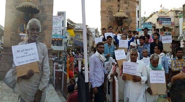 Kisan Protest ਦਿਵਾਲ਼ੀ ਮੌਕੇ ਬਾਜ਼ਾਰ 'ਚ ਕਿਸਾਨਾਂ ਨੇ ਆਪਣੇ ਅੰਗ ਵੇਚਣ ਦੀ ਲਾਈ ਬੋਲੀ