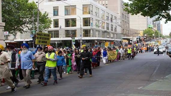 ਸੁਪਰੀਮ ਸਿੱਖ ਕੌਂਸਲ ਆਫ ਆਸਟ੍ਰੇਲੀਆ ਵੱਲੋਂ ਕੱਢਿਆ ਗਿਆ ਯਾਦਗਾਰੀ ਮਾਰਚ।