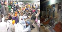 ਪੈਸੇ ਨਾ ਮਿਲਣ \'ਤੇ ਕਿਸਾਨਾਂ ਨੇ ਬੈਂਕਾਂ ਅੱਗੇ ਲਾਇਆ ਦਿਨ ਰਾਤ ਦਾ ਧਰਨਾ