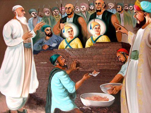 ਸਾਹਿਬਜ਼ਾਦਿਆਂ ਦੀ ਸ਼ਹੀਦੀ ਤੋਂ ਬਾਅਦ ਠੰਢੇ ਬੁਰਜ ਵਿੱਚੋਂ ਧੱਕਾ ਦੇ ਕੇ ਮਾਤਾ ਗੁਜਰੀ ਜੀ ਨੂੰ ਵੀ ਸ਼ਹੀਦ ਕਰ ਦਿੱਤਾ ਗਿਆ ਸੀ। ਇਹ ਸਾਕਾ ਪੋਹ 13 ਤੇ 27 ਦਸੰਬਰ 1704 ਨੂੰ ਵਾਪਰਿਆ, ਇੱਕ ਲੇਖਕ ਬਿਆਨ ਕਰਦਾ ਹੈ ਕਿ, ਜਦ ਹੰਸਾਂ ਦੀ ਜੋੜੀ ਖੂਨੀ ਕੰਧ ਦੇ ਉਹਲੇ ਹੋ ਗਈ, ਉਦੋਂ ਕਿਹੜੀ ਅੱਖ ਹੋਏਗੀ ਜੋ ਰੋਈ ਨਾ ਹੋਵੇਗੀ, ਬਲਕਿ ਉਥੋਂ ਦੇ ਫੁੱਲ ਬੂਟੇ, ਉਥੋਂ ਦੀ ਮਿੱਟੀ ਤੇ ਹਵਾ ਵੀ ਰੋ ਪਈ ਹੋਵੇਗੀ। ਇਤਨੇ ਵੱਡੇ ਜ਼ੁਲਮ ਨੂੰ ਦੇਖਣ ਦੀ ਤਾਕਤ ਨਾ ਹੋਣ ਕਾਰਨ ਸੂਰਜ ਵੀ ਮੁੰਹ ਛਿਪਾ ਗਿਆਂ ਹੋਣਾ।