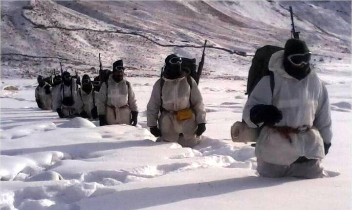 -23 ਡਿਗਰੀ 'ਚ ਸੈਨਾ ਦੇ ਜਵਾਨਾਂ ਨੂੰ ਸਲਾਮ