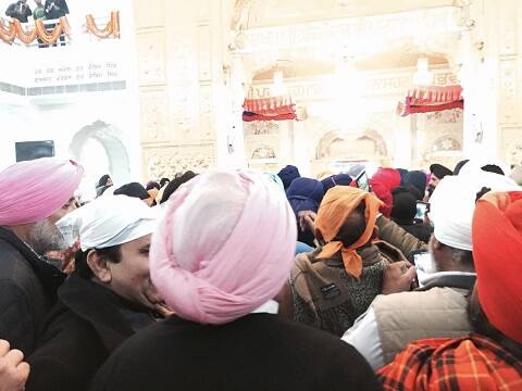 ਪੰਜਾਬ ਪ੍ਰਦੇਸ਼ ਕਾਂਗਰਸ ਦੇ ਪ੍ਰਧਾਨ ਕੈਪਟਨ ਅਮਰਿੰਦਰ ਸਿੰਘ ਨੇ ਸ਼੍ਰੀ ਗੁਰੂ ਗੋਬਿੰਦ ਸਿੰਘ ਦੇ 350 ਸਾਲਾ ਜਨਮ ਸ਼ਤਾਬਦੀ ਸਮਾਗਮਾਂ ਵਿੱਚ ਹਿੱਸਾ ਲੈਣ ਲਈ ਤਖ਼ਤ ਸ਼੍ਰੀ ਪਟਨਾ ਸਾਹਿਬ ਪਹੁੰਚੇ।