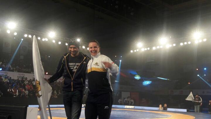  Harbhajan Turbanator ‏@harbhajan_singh Jan 6 It was lovely catching up with the champion #Erica Elizabeth @Official_PWL @MumbaiMaharathi ???? #no1 #goldmadlist #RioOlympics2016 