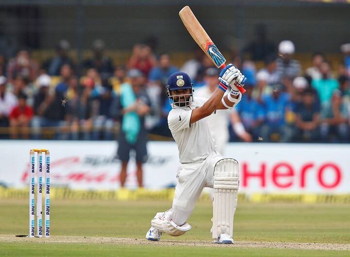 ਭਾਰਤ ਨੂੰ ਦੂਜੇ ਦਿਨ ਪਹਿਲੇ ਸੈਸ਼ਨ ਦੇ ਦੌਰਾਨ ਪਹਿਲਾ ਝਟਕਾ 456 ਰਨ ਦੇ ਸਕੋਰ 'ਤੇ ਲੱਗਾ। ਰਹਾਣੇ 82 ਰਨ ਬਣਾ ਕੇ ਆਊਟ ਹੋਏ। 