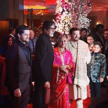 ਨੀਲ ਅਤੇ ਰੁਕਮਿਨੀ ਦੀ ਰਿਸੈਪਸ਼ਨ ਲਈ ਪਹੁੰਚੇ ਸਿਤਾਰੇ