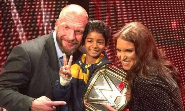 Lion MovieVerified account‏@LionMovie 10h10 hours ago The champ is here! #LionMovie's Sunny Pawar met with the superstars of @WWE! 