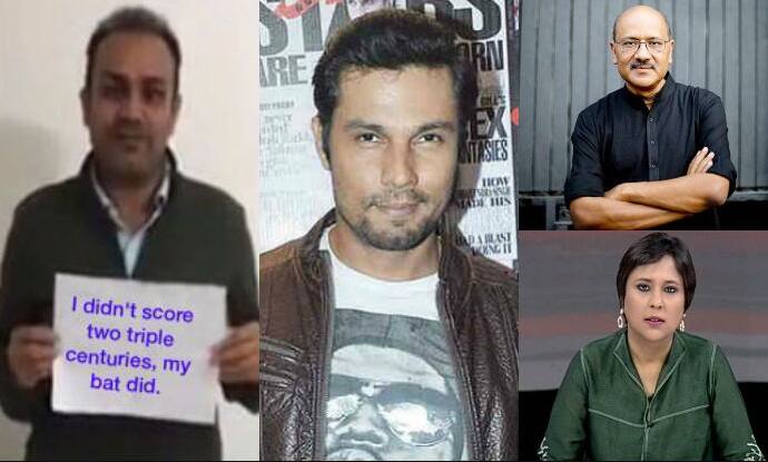 Randeep HoodaVerified account‏@RandeepHooda 16h16 hours ago @ShekharGupta @virendersehwag 3)it was just very witty of Viru to come with 