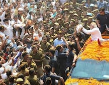 SPG ਦੇ ਘੇਰੇ \'ਚ PM ਮੋਦੀ ਦਾ ਰੋਡ ਸ਼ੋਅ