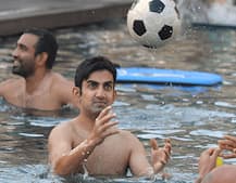 IPL ਦੇ ਸਿਤਾਰਿਆਂ ਦੀ ਪਾਣੀ \'ਚ ਮਸਤੀ 