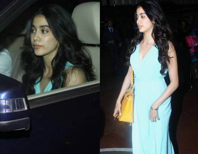 ਸ਼੍ਰੀ ਦੇਵੀ ਦੇ ਬੇਟੀ ਜਾਹਵੀ ਕਪੂਰ ਦੀ ਭਾਵੇ ਕੋਈ ਫਿਲਮ ਨਹੀਂ ਆਈ ਪਰ ਉਸ ਦੀ ਚਰਚਾ ਫਿਲਮ ਇੰਡਸਟਰੀ ਵਿੱਚ ਪੂਰੀ ਹੈ। ਜਾਹਵੀ ਪਿਛਲੇ ਦਿਨੀਂ ਹਵਾਈ ਅੱਡੇ ਉਤੇ ਗਰੀਨ ਗਾਊਨ ਵਿੱਚ ਨਜ਼ਰ ਆਈ।