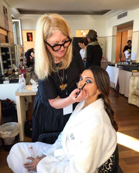 ਦੀਪਿਕਾ ਦੇ ਤਿਆਰ ਹੁੰਦਿਆਂ ਦੀ ਤਸਵੀਰ। 