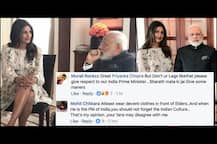 ਮੋਦੀ ਸਾਹਮਣੇ ਪ੍ਰਿਅੰਕਾ ਦੀਆਂ ਨੰਗੀਆਂ ਲੱਤਾਂ \'ਤੇ ਕੰਟਰੋਵਰਸੀ