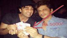 ਸ਼ਾਹਰੁਖ ਨੇ ਰਣਬੀਰ ਨੂੰ ਦਿੱਤੇ 5000 ਰੁਪਏ !