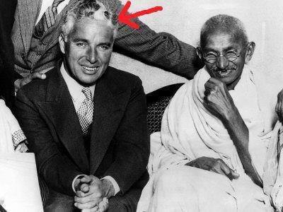 ਮਹਾਤਮਾ ਗਾਂਧੀ ਤੇ Charlie Chaplin.