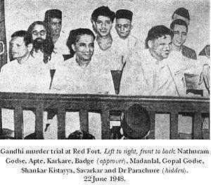 ਨੱਥੂ ਰਾਮ ਗੋਡਸੇ ਦੀ ਕੋਰਟ ਟਰਾਇਲ ਦੀ ਇਹ ਤਸਵੀਰ..