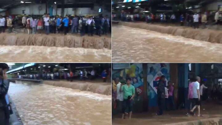 ਬਾਰਸ਼ ਨੇ ਮੁੰਬਈ ਦੀ ਲਾਈਫਲਾਈਨ ਕਹੀ ਜਾਣ ਵਾਲੀ ਲੋਕਲ ਟਰੇਨ ਨੂੰ ਠੱਪ ਕਰ ਦਿੱਤਾ। ਪਟੇਲਟਫਾਰਮ ਕੀ, ਪਟੜੀਆਂ 'ਤੇ ਵੀ ਪਾਣੀ ਹੀ ਪਾਣੀ ਹੋ ਗਿਆ। ਲੋਕ ਘੰਟਿਆਂ ਤੱਕ ਸਟੇਸ਼ਨਾਂ 'ਤੇ ਫਸੇ ਰਹੇ।