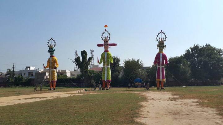 ਜਲੰਧਰ ਵਿੱਚ ਹੀ ਇੱਕ ਹੋਰ ਥਾਂ 'ਤੇ ਦੁਸਹਿਰੇ ਦੀਆਂ ਤਿਆਰੀਆਂ ਚੱਲ ਰਹੀਆਂ ਹਨ। 