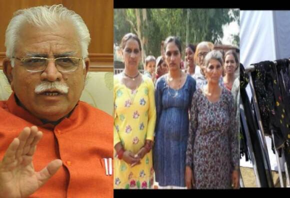 Women Wearing Black Colour Stopped From Attending Khattar Govts Function ਹੁਣ ਕਾਲੀਆਂ ਚੁੰਨੀਆਂ ਲਹਾਉਣ 'ਤੇ ਫਸੀ ਸਰਕਾਰ