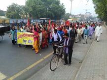 ਆਂਗਣਵਾੜੀ ਵਰਕਰਾਂ ਵੱਲੋਂ ਸੜਕਾਂ ਜਾਮ, ਵੇਖੋ ਤਸਵੀਰਾਂ