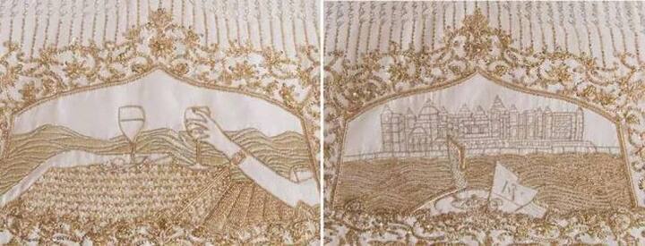 ਜੀ ਹਾਂ, ਇੰਡੀਅਨ ਡਿਜ਼ਾਈਨਰ ਕ੍ਰੇਸ਼ਾ ਬਜਾਜ ਨੇ ਅਜਿਹਾ ਕਾਰਨਾਮਾ ਕੀਤਾ ਹੈ। ਦਰਅਸਲ, ਕ੍ਰੇਸ਼ਾ ਨੇ ਆਪਣੇ ਬ੍ਰਾਈਡਲ ਲਹਿੰਗੇ 'ਤੇ ਆਪਣੀ ਲਵ ਸਟੋਰੀ ਨੂੰ ਹੀ ਸਟਿੱਚ ਕੀਤਾ ਹੈ। 