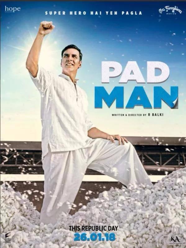 'ਪੈਡਮੈਨ' ਇੱਕ ਹਾਰਸਰ ਤੇ ਡਰਾਮਾ ਵਾਲੀ ਫ਼ਿਲਮ ਹੈ, ਜੋ ਅਰੁਣਾਚਲਮ ਮੁਰੁਗਨੱਥਮ ਦੇ ਜੀਵਨ 'ਤੇ ਆਧਾਰਤ ਹੈ। ਅਸਲ ਵਿੱਚ ਮੁਰੁਗਨੱਥਮ ਤਮਿਲਨਾਡੂ ਵਿੱਚ 'ਪੈਡ ਮੈਨ' ਦੇ ਨਾਂ ਨਾਲ ਮਸ਼ਹੂਰ ਹਨ। 