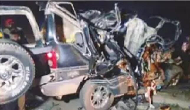 road accident ਟਾਟਾ ਸਫਾਰੀ ਤੇ ਟਰੱਕ 'ਚ ਟੱਕਰ, ਤਿੰਨ ਦੀ ਮੌਤ