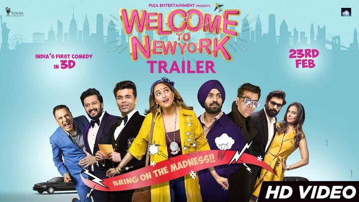 ਅੱਜ ਬਾਕਸ ਆਫਿਸ ‘ਤੇ ‘ਵੈਲਕਮ ਟੂ ਨਿਊਯਾਰਕ’ ਰਿਲੀਜ਼ ਹੋਈ ਹੈ।