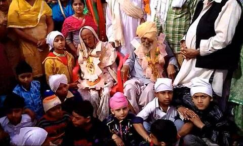 125 ਸਾਲਾ ਧੰਨ ਕੌਰ ਨਾਲ 100ਵੀਂ ਵਰ੍ਹੇਗੰਢ ਮਨਾ ਰੱਬ ਕੋਲ ਪਹੁੰਚੇ ਭਗਵਾਨ ਸਿੰਘ 125 ਸਾਲਾ ਧੰਨ ਕੌਰ ਨਾਲ 100ਵੀਂ ਵਰ੍ਹੇਗੰਢ ਮਨਾ ਰੱਬ ਕੋਲ ਪਹੁੰਚੇ ਭਗਵਾਨ ਸਿੰਘ
