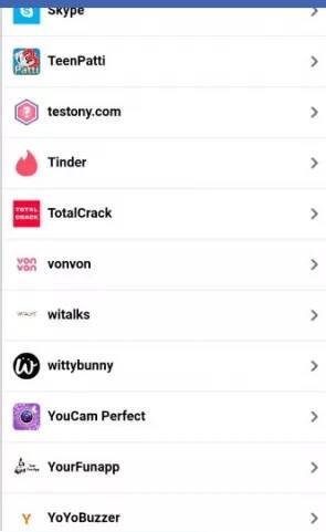 ਅਕਾਊਂਟ ਵਿੱਚ ਜਾਣ ਤੋਂ ਬਾਅਦ ਤੁਸੀਂ Apps ਦਾ ਵਿਕਲਪ ਦੇਖੋਗੇ। ਜਿਵੇਂ ਹੀ ਤੁਸੀਂ Apps 'ਤੇ ਕਲਿੱਕ ਕਰੋਗੇ ਤਾਂ ਤੁਹਾਡੇ ਸਾਹਮਣੇ ਉਨ੍ਹਾਂ ਐਪਸ ਦੀ ਸੂਚੀ ਆ ਜਾਵੇਗੀ ਜਿਨ੍ਹਾਂ 'ਤੇ ਤੁਹਾਡੇ ਫੇਸਬੁੱਕ ਖਾਤੇ ਨਾਲ ਸਾਈਨ ਇਨ ਕੀਤਾ ਗਿਆ ਹੈ। 