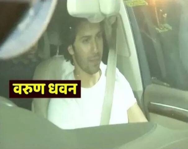 ਸਲਮਾਨ ਨੂੰ ਮਿਲਣ ਜਾਂਦੇ ਵਰੁਣ ਧਵਨ। (ਤਸਵੀਰਾਂ: ਮਾਨਵ ਮੰਗਲਾਨੀ)