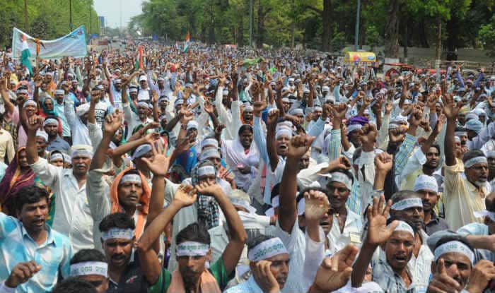 farmer protest in delhi ਦੇਸ਼ ਦੇ ਇੱਕ ਲੱਖ ਤੋਂ ਵੱਧ ਕਿਸਾਨਾਂ ਦਾ ਦਿੱਲੀ 'ਤੇ ਧਾਵਾ
