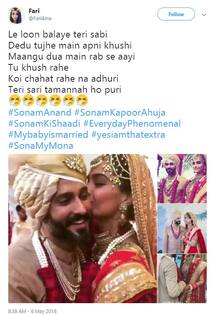 ਸੋਨਮ-ਆਨੰਦ ਨੂੰ ਫੈਨਸ ਦੀ ਦਿੱਤੀਆਂ ਵਧਾਈਆਂ