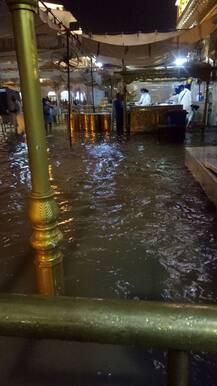 ਭਾਰੀ ਮੀਂਹ ਨਾਲ ਹਰਿਮੰਦਰ ਸਾਹਿਬ \'ਚ ਭਰਿਆ ਪਾਣੀ