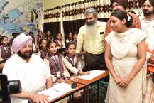 ਜਦ ਕੈਪਟਨ ਨੇ ਬੱਚਿਆਂ ਨਾਲ ਕੀਤੀ ਪੜ੍ਹਾਈ