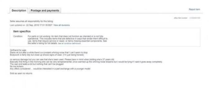 ਇਸ ਪੋਸਟ ਨੂੰ ਲਿਖਦਿਆਂ ਡੇਲ ਨੇ ਕੇਲੀ ਬਾਰੇ ਕਈ ਗੱਲਾਂ ਲਿਖਿਆ, ਜਿਵੇਂ ਉਸ ਦਾ ਨੱਕ ਹਮੇਸ਼ਾ ਲੀਕ ਕਰਦਾ ਰਹਿੰਦਾ ਹੈ, ਉਹ ਬਹੁਤ ਆਵਾਜ਼ ਕਰਦੀ ਹੈ। ਉਸ ਨੇ ਉਸੇ ਰਾਤ ਕੇਲ ਨੂੰ ਸਭ ਦੱਸ ਦਿੱਤਾ। ਪਹਿਲਾਂ ਤਾਂ ਉਹ ਬਹੁਤ ਹੱਸੀ ਪਰ ਜਦੋਂ ਪੋਸਟ ਵਾਇਰਲ ਹੋ ਗਈ ਤਾਂ ਕੇਲੀ ਗੰਭੀਰ ਹੋ ਗਈ। ਕੇਲੀ ਲਈ ਆਸਟ੍ਰੇਲੀਆ, ਯੂਰਪ ਤੇ ਯੂਐਸ ਤੋਂ ਬੋਲੀ ਲਾਈ ਜਾਣ ਲੱਗੀ।