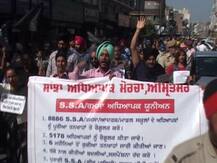 ਅਧਿਆਪਕਾਂ ਨੇ ਮਨਾਈ ਕਾਲੀ ਦਿਵਾਲੀ, ਕੱਢੇ ਰੋਸ ਮਾਰਚ