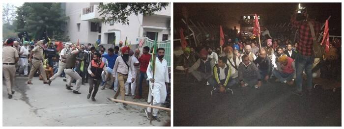 teachers and police clash in bathing ਹੱਕਾਂ ਲਈ ਡਟੇ ਅਧਿਆਪਕਾਂ ’ਤੇ ਪੁਲਿਸ ਦਾ ਡੰਡਾ, ਹਾਈਵੇ ਜਾਮ