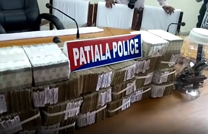 nabha 50 lakh bank robbery case solved  ਨਾਭਾ 'ਚ 50 ਲੱਖ ਲੁੱਟਣ ਵਾਲੇ ਕੁਝ ਘੰਟਿਆਂ 'ਚ ਹੀ ਕਾਬੂ
