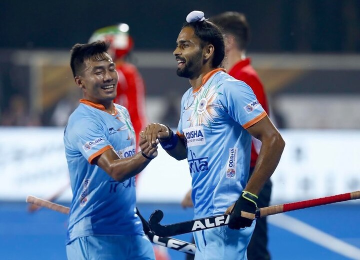 India start their campaign at the Odisha Hockey Men's World Cup Bhubaneswar 2018 on a high after a dominating 5-0 win against SA ਭਾਰਤ ਨੇ ਦੱਖਣੀ ਅਫ਼ਰੀਕਾ ਨੂੰ 5-0 ਨਾਲ ਦਰੜਿਆ