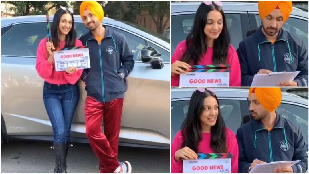 Kiara Advani, Diljit Dosanjh start shooting for Good News ਦਿਲਜੀਤ ਤੇ ਕਿਆਰਾ ਸੁਣਾਉਣਗੇ ‘ਗੁੱਡ ਨਿਊਜ਼’, ਵੇਖੋ ਵੀਡੀਓ