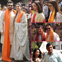 ਵਿਆਹ ਤੋਂ ਬਾਅਦ ਮੰਦਰ ਪੁੱਜੇ ‘ਦੀਪਵੀਰ’ ਨੂੰ ਵੇਖਣ ਲਈ ਲੱਗੀ ਭੀੜ