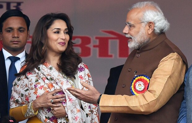 BJP may offer lok sabha ticket to Bollywood actress amadhuri dixit ਮੋਦੀ ਟੀਮ 'ਚ ਸ਼ਾਮਲ ਹੋ ਸਕਦੀ ਹੈ ਮਾਧੁਰੀ..!