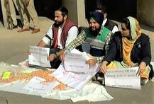 \'ਆਪ\' ਵਿਧਾਇਕਾਂ ਨੇ ਵਿਧਾਨ ਸਭਾ ਬਾਹਰ ਵੇਚੀ ਮੂੰਗਫਲੀ