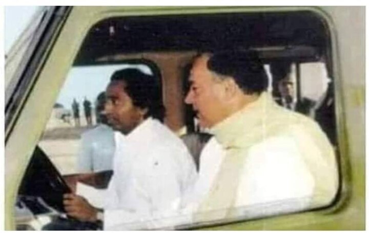 photo of kamal nath and rajiv gandhi going viral where he drives for gandhi  ਕਮਲਨਾਥ ਕਦੇ ਕਰਦੇ ਸੀ ਗਾਂਧੀ ਪਰਿਵਾਰ ਲਈ ਡਰਾਇਵਰੀ...?