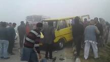 ਸੰਘਣੀ ਧੁੰਦ ਕਾਰਨ ਭਿਆਨਕ ਹਾਦਸਾ, ਮੋਦੀ ਦੀ ਰੈਲੀ \'ਚ ਜਾ ਰਹੀਆਂ 8 ਗੱਡੀਆਂ ਟਕਰਾਈਆਂ