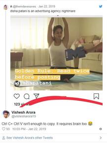 ਕਾਪੀ ਪੇਸਟ ਦੇ ਚੱਕਰ ‘ਚ ਦਿਸ਼ਾ ਪਟਾਨੀ ਟ੍ਰੋਲ, ਲੋਕਾਂ ਨੇ ਲਿਆਂਦਾ ਕੁਮੈਂਟਾਂ ਹੜ੍ਹ