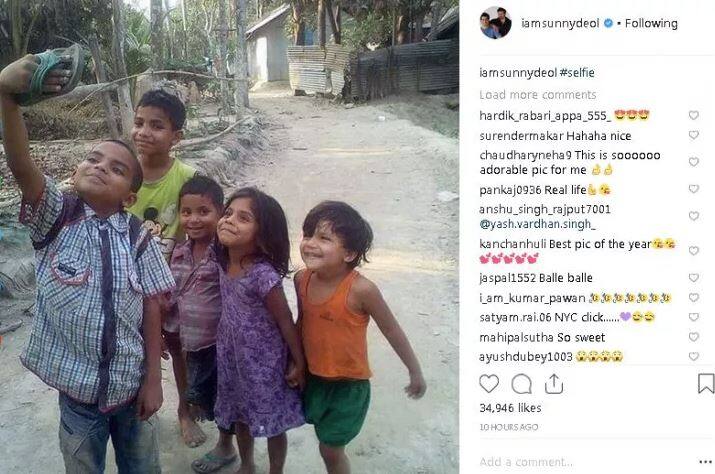 ਸਨੀ ਦਿਓਲ ਨੇ ਇਸ ਫੋਟੋ ਨੂੰ ਸ਼ੇਅਰ ਕਰਦੇ ਹੋਏ ਸੈਲਫੀ ਟੈਗ ਦਿੱਤਾ ਹੈ।